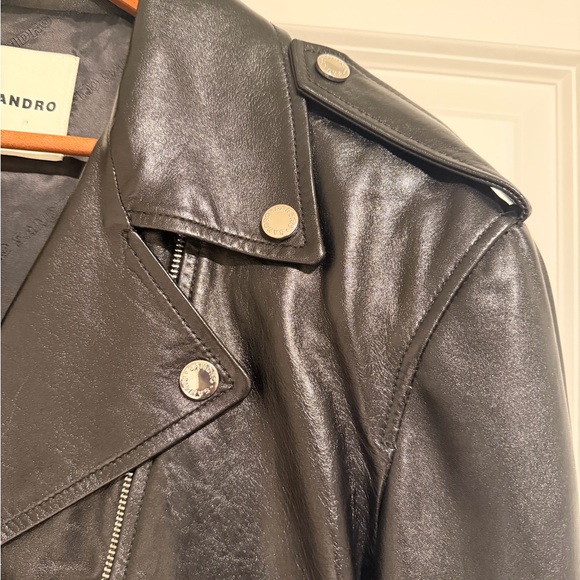 Sandro Leather Jacket - Picture 5 of 7